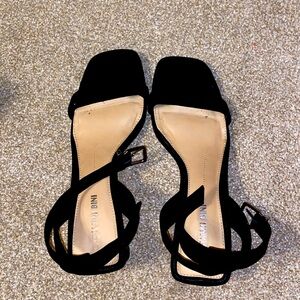 Gianni Bini Black Strappy Heels